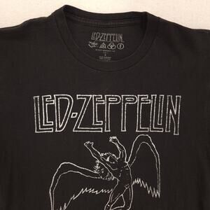 Led Zeppelin Band Graphic Short Sleeve T Shirt Adult Mens Size Small S Black